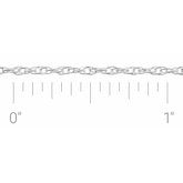 Sterling Silver 1.25 mm Rope Chain by the Inch