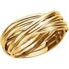 14K Yellow 6-Band Rolling Ring Size 7