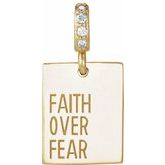 Faith Over Fear Neckalce or Pendant