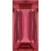 Natural Ruby - Straight Baguette Step-Cut; A Quality; Red