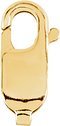14K Yellow Recycled Metal Standard Weight Lobster Clasp