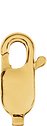 14K Yellow Recycled Metal Standard Weight Lobster Clasp