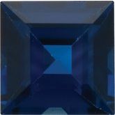 Natural Blue Sapphire - Square Step-Cut; AA Quality
