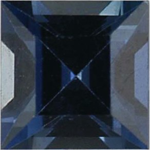 Natural Blue Sapphire - Square Step-Cut Natural; N/A Quality