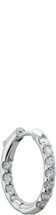 14K White 1 1/8 CTW Natural Diamond Inside-Outside Hinged 18.5 mm Hoop Earrings