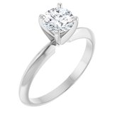 Platinum 3/4 CTW Diamond 4-Prong Light Solitaire Engagement Ring