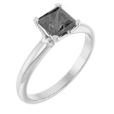 14K White 5.5 mm Square Forever Brilliant® Moissanite
Solitaire Engagement Ring