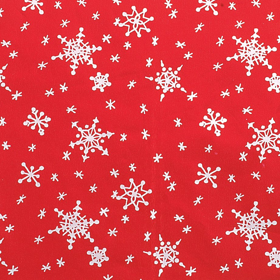 Red Snowflake Gift Wrap