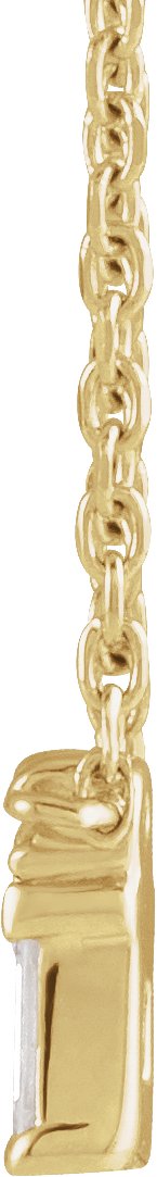 14K Yellow .05 CTW Natural Diamond Bar 18 Necklace