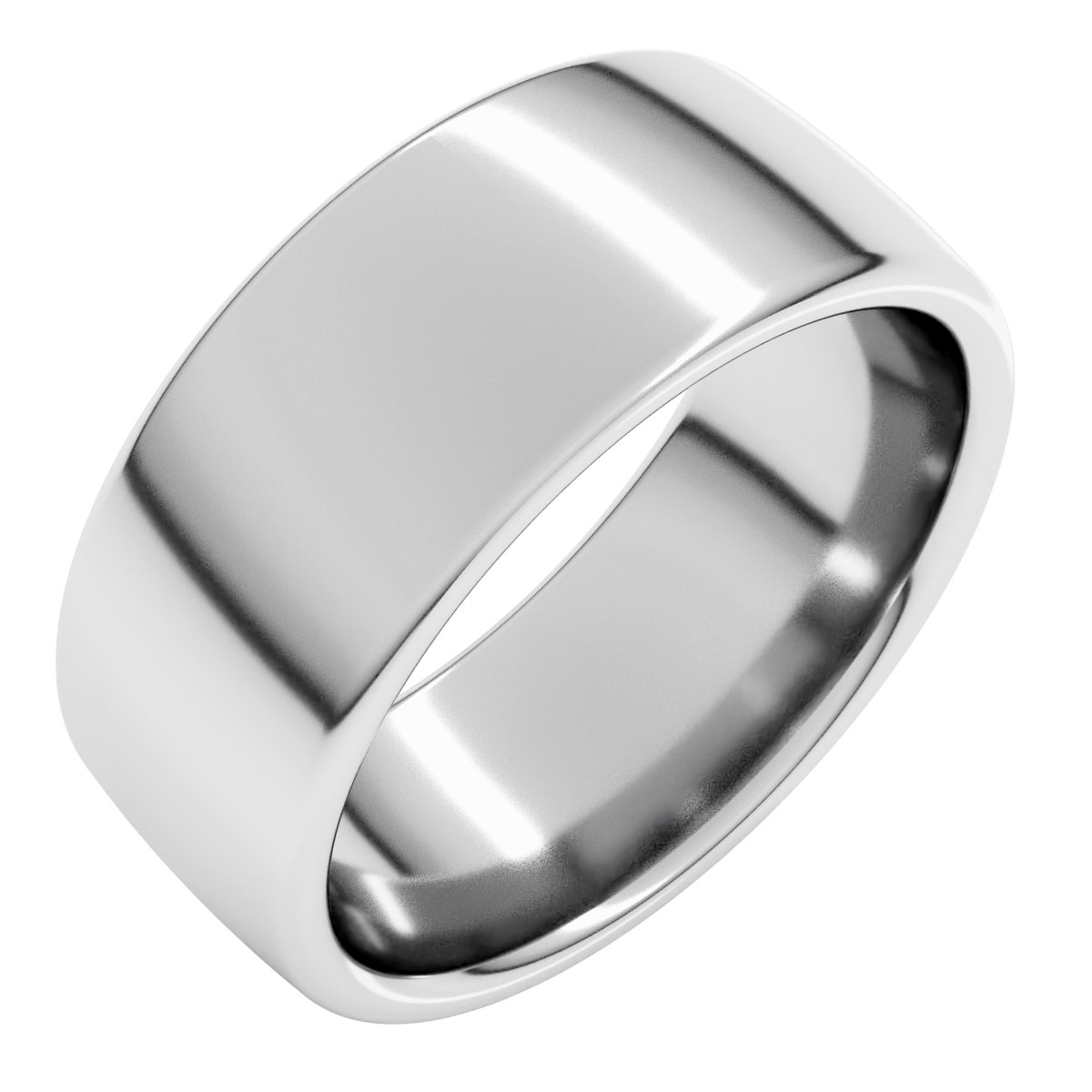 Sterling Silver 8 mm Comfort-Fit Standard Weight European-Style Band Size 4