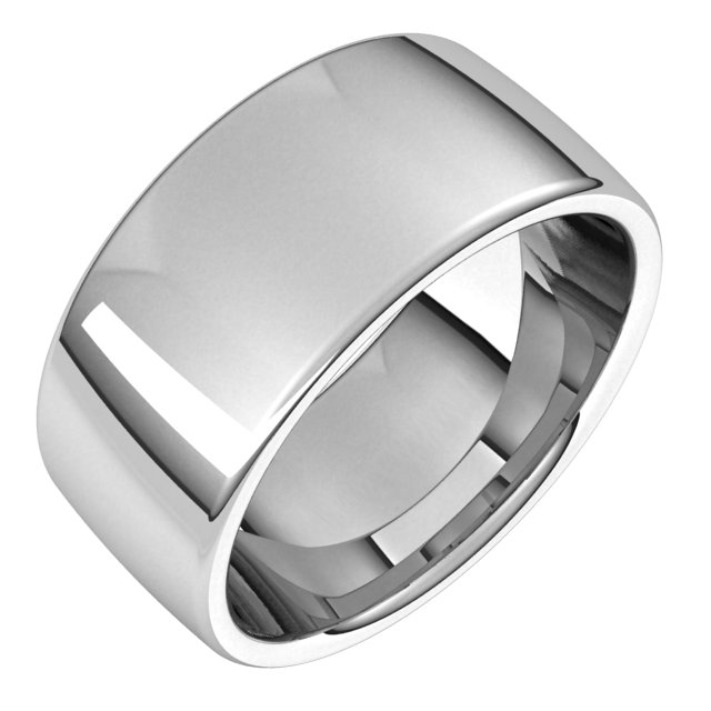 Sterling Silver 9 mm Comfort-Fit Standard Weight European-Style Band Size 4