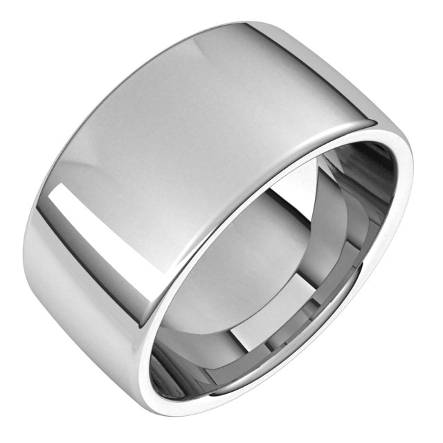 Sterling Silver 10 mm Comfort-Fit Standard Weight European-Style Band Size 4