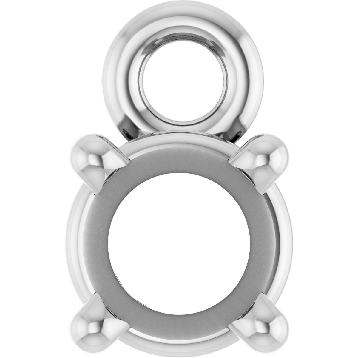 Round 4-Prong Basket Dangle