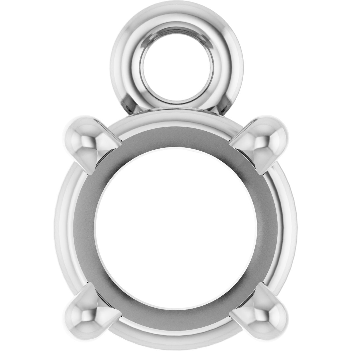 Round 4-Prong Basket Dangle