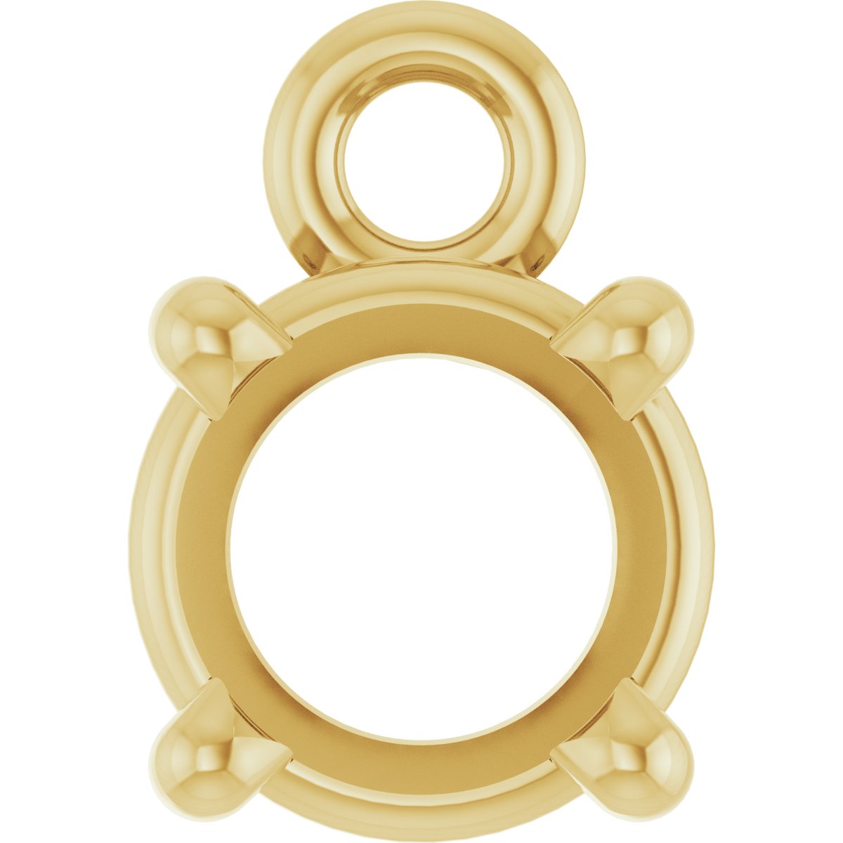 Round 4-Prong Basket Dangle