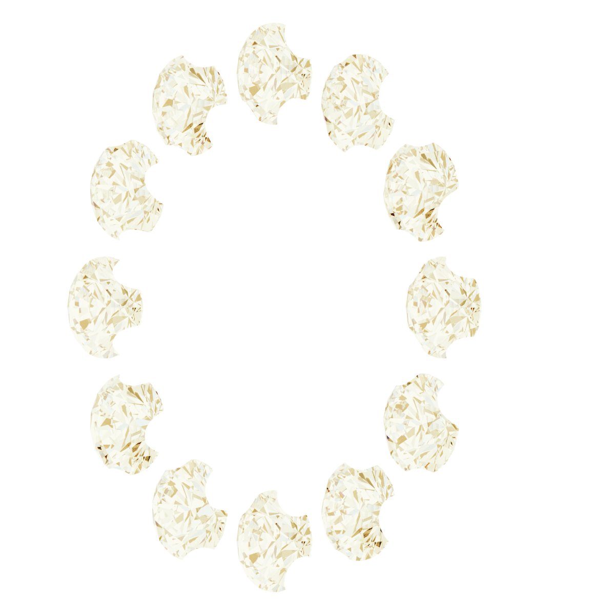 14K Yellow 3 mm ID 1/10 CTW Natural Diamond French-Set Earring Jackets