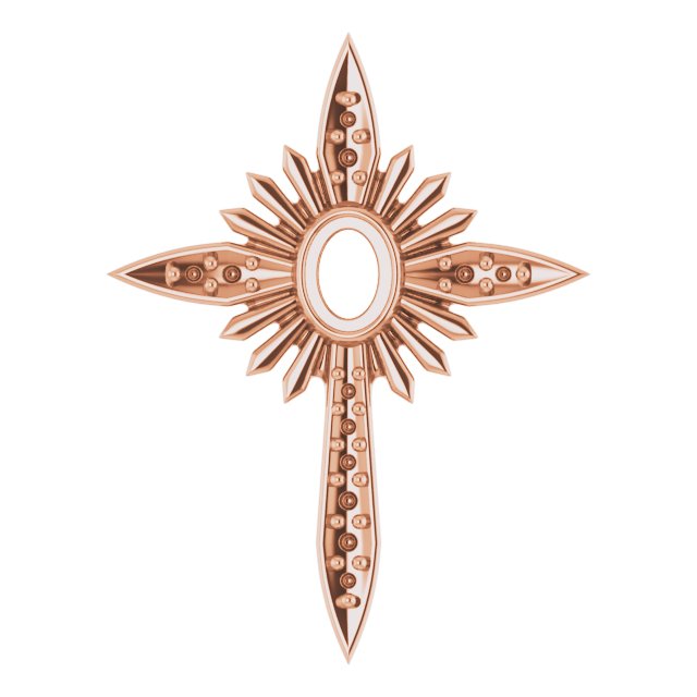 Accented Nativity Cross Necklace or Pendant