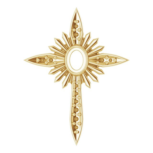 Accented Nativity Cross Necklace or Pendant