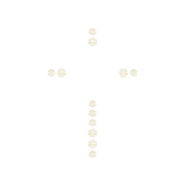 Accented Nativity Cross Necklace or Pendant