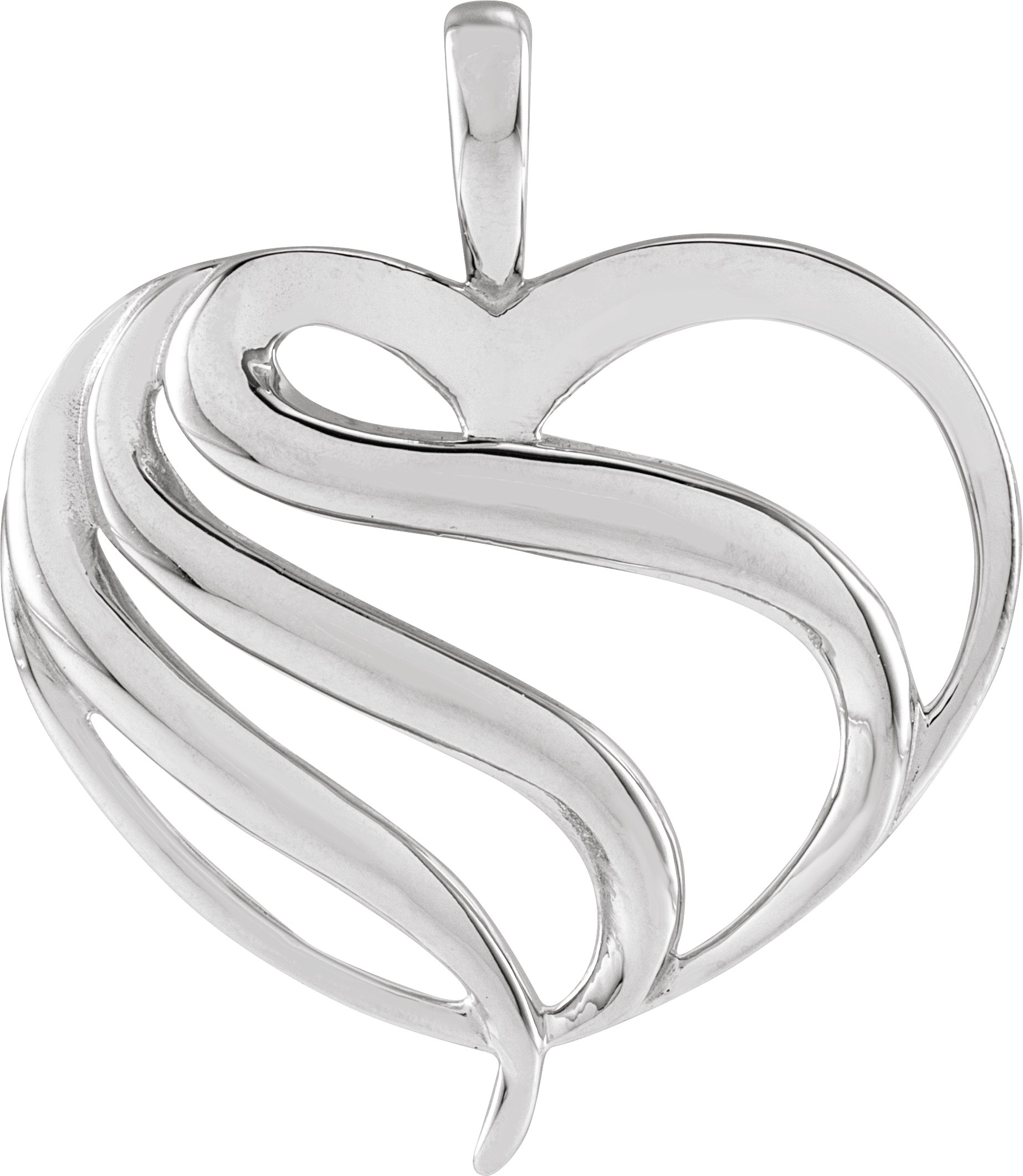 Freeform Heart Pendant