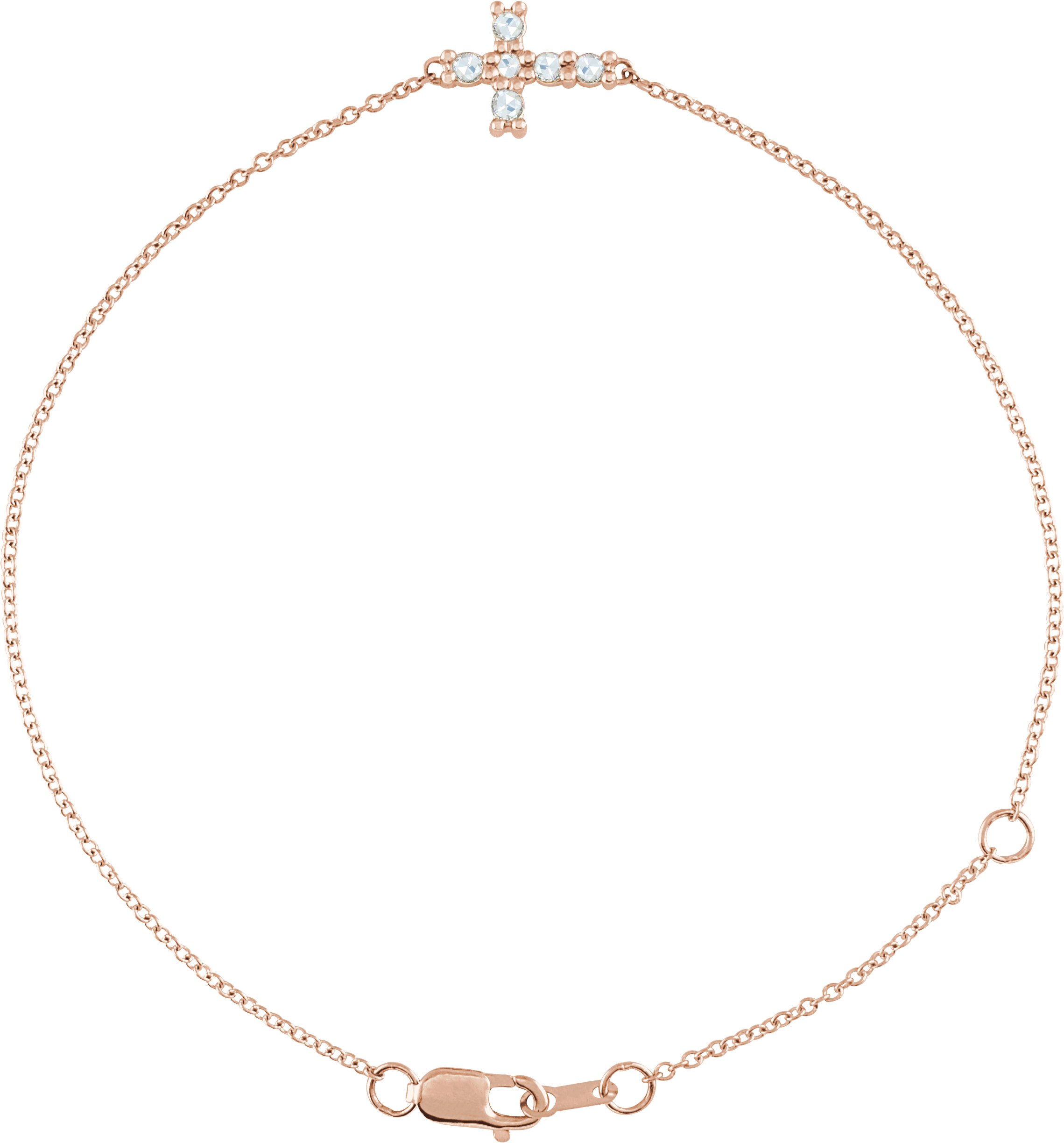 Sideways Cross Bracelet