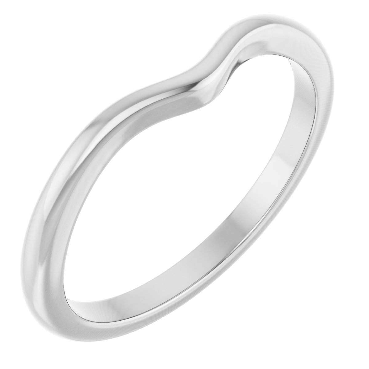 14K White Matching Band