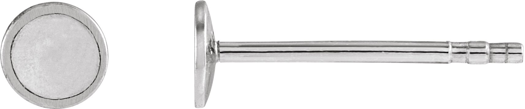 Flat Pad Stud Earring