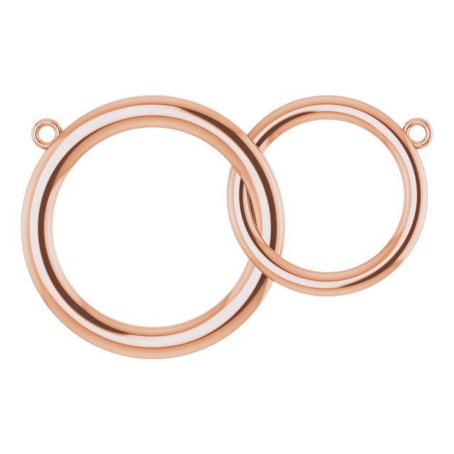 Interlocking Circle Necklace or Center