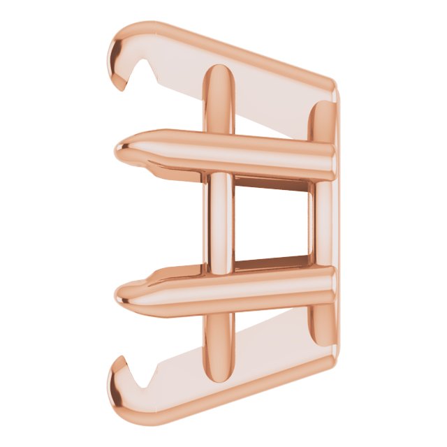 Pre-Notched Claw-Prong Earring Setting