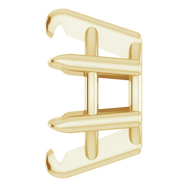 Pre-Notched Claw-Prong Earring Setting