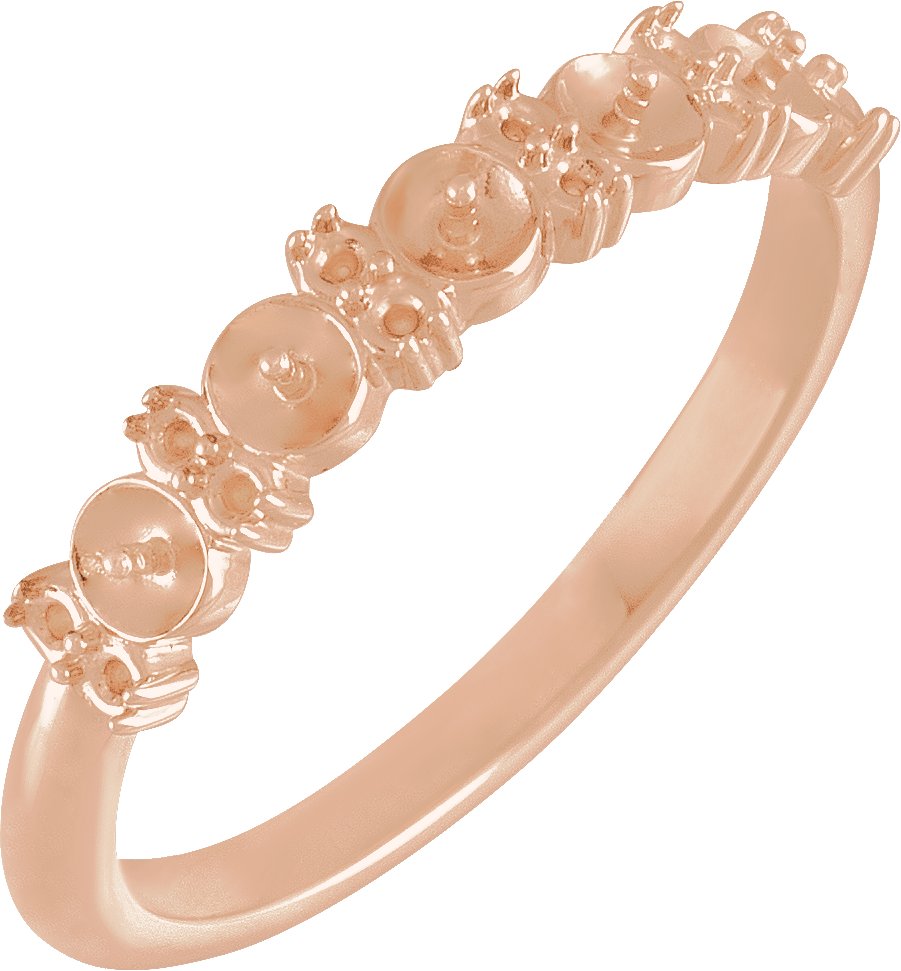 Accented Pearl Anniversary Band