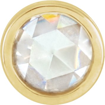 Round Bezel-Set Pendant