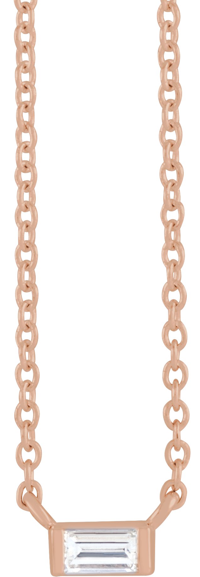 Solitaire Channel-Set Necklace or Center