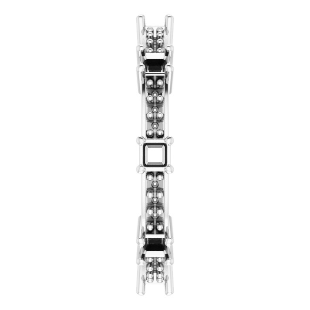 4.5x3 mm Emerald Eternity Band Mounting view 4
