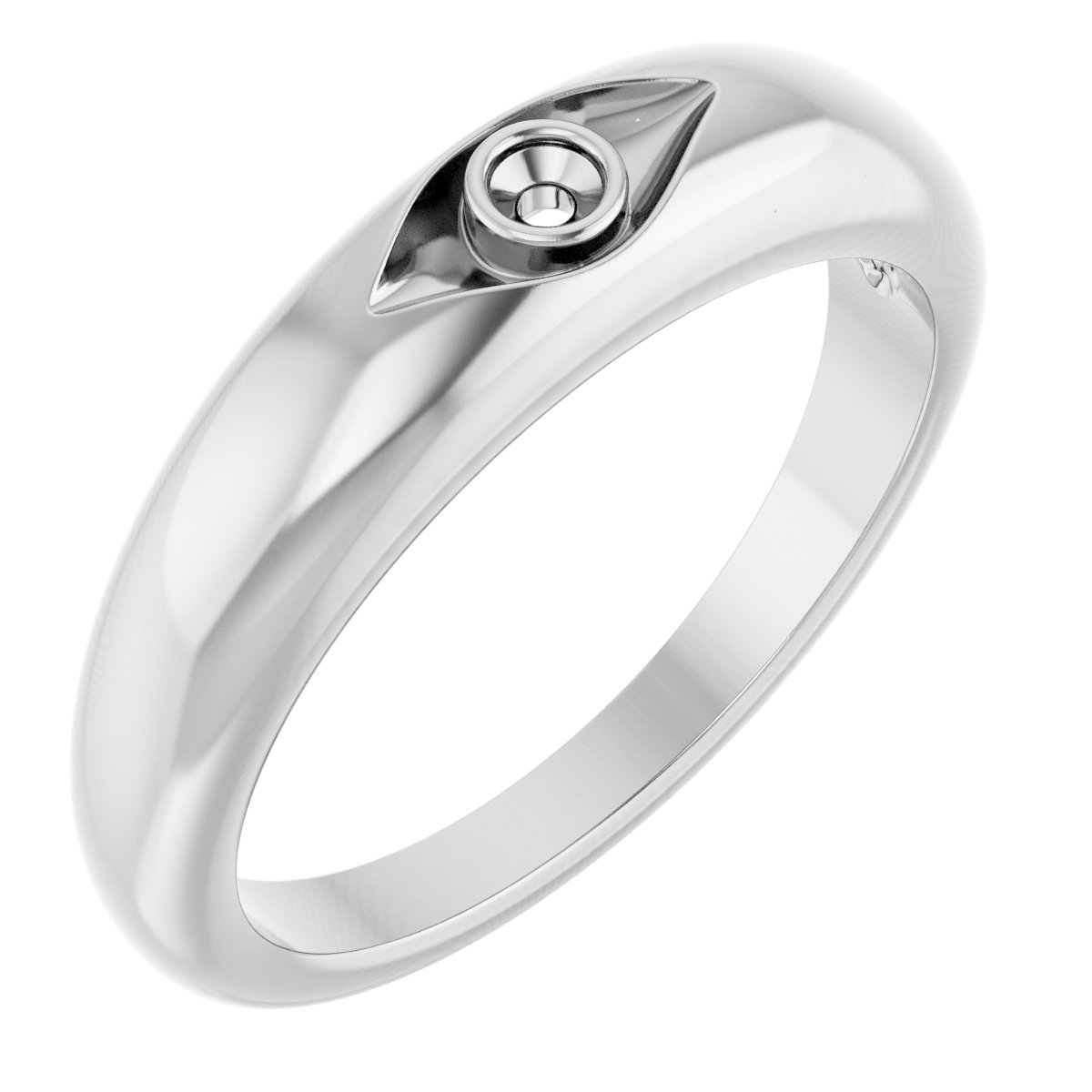 Evil Eye Dome Ring