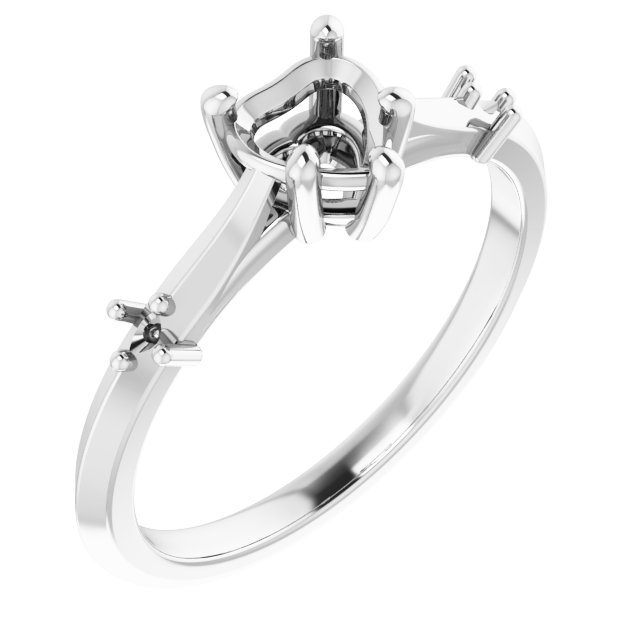 Accented Engagement Ring