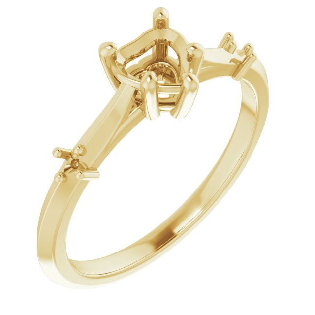 Accented Engagement Ring