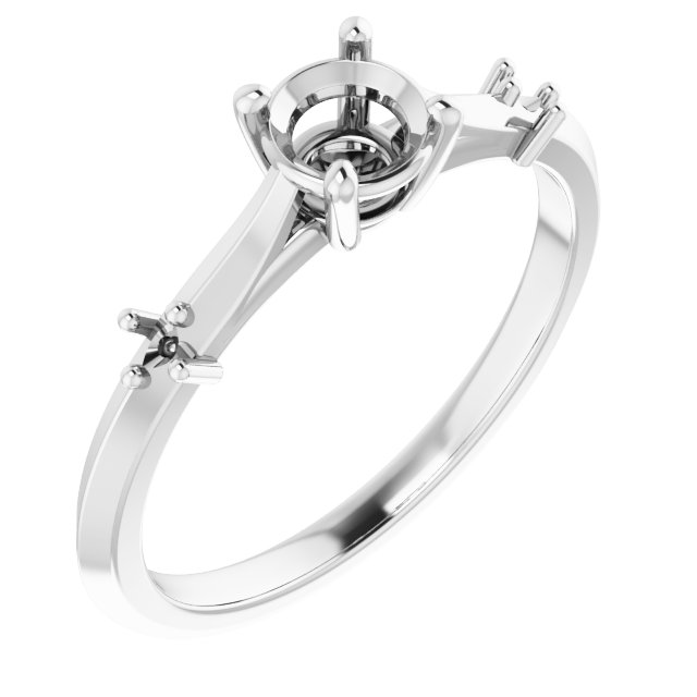 Accented Engagement Ring