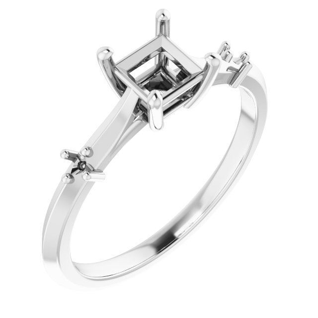 Accented Engagement Ring