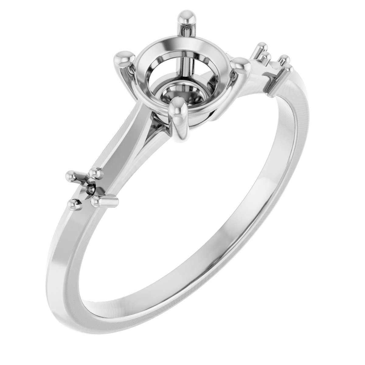 Accented Engagement Ring