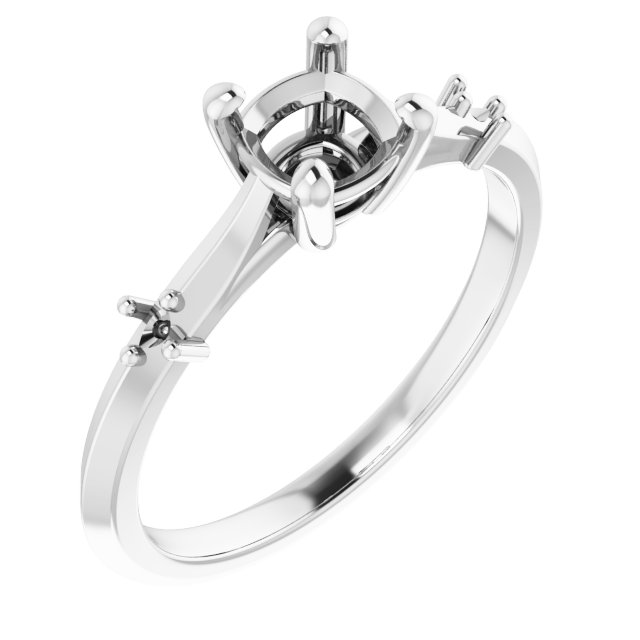 Accented Engagement Ring