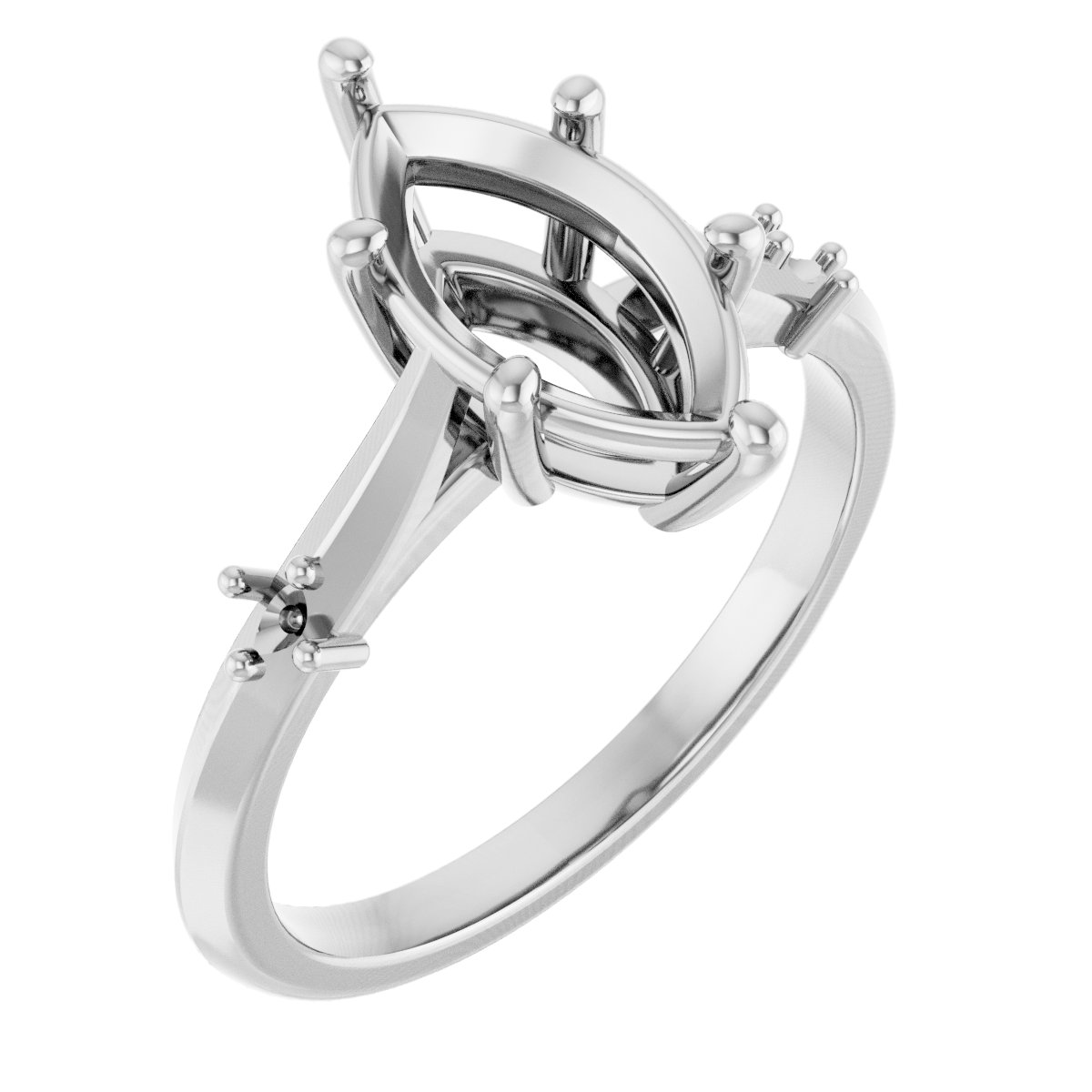 Accented Engagement Ring