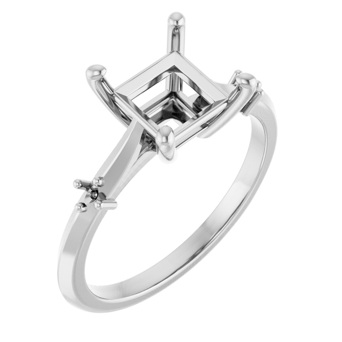 Accented Engagement Ring