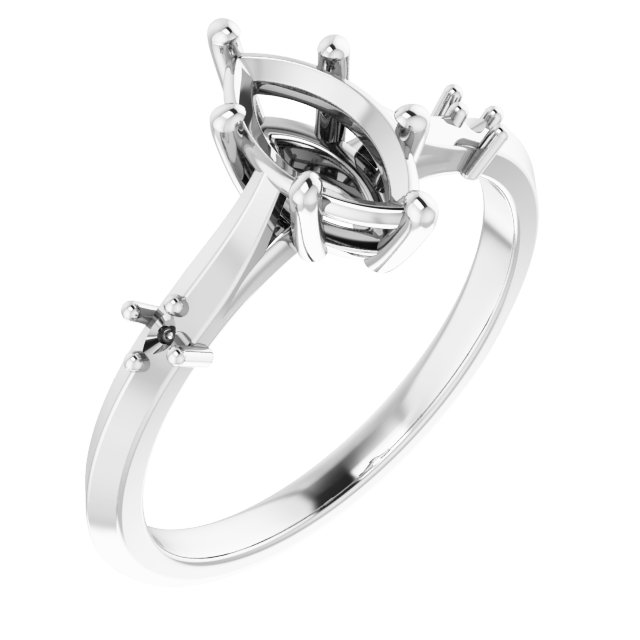 Accented Engagement Ring