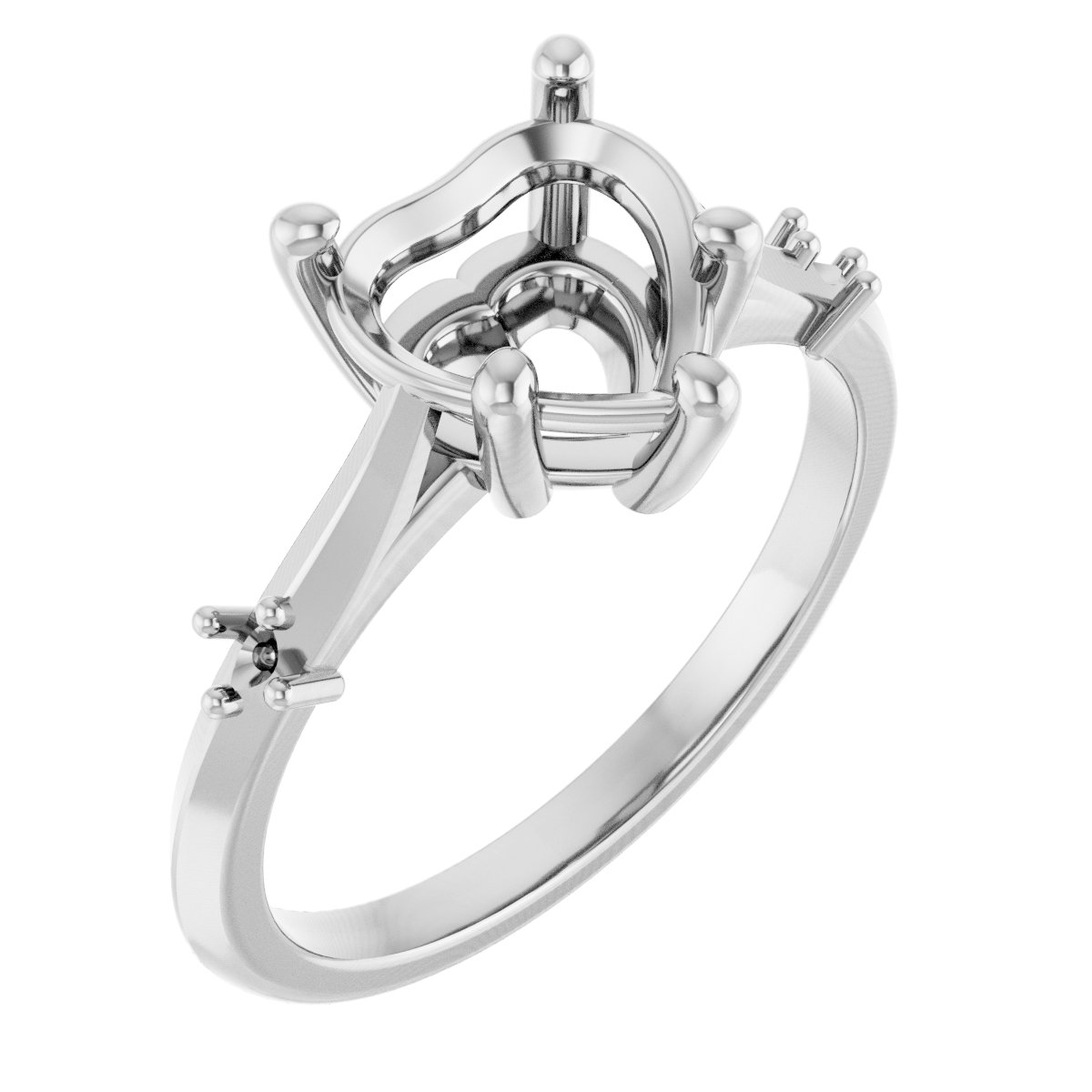 Accented Engagement Ring