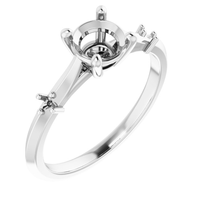 Accented Engagement Ring