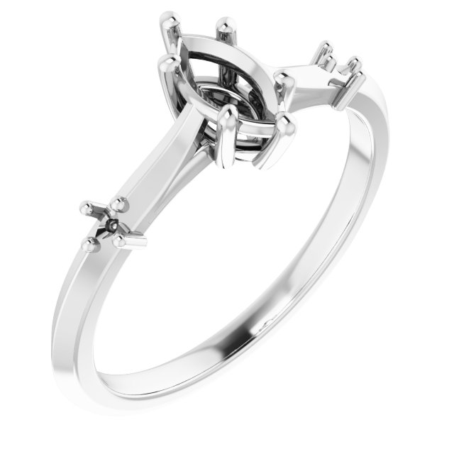 Accented Engagement Ring