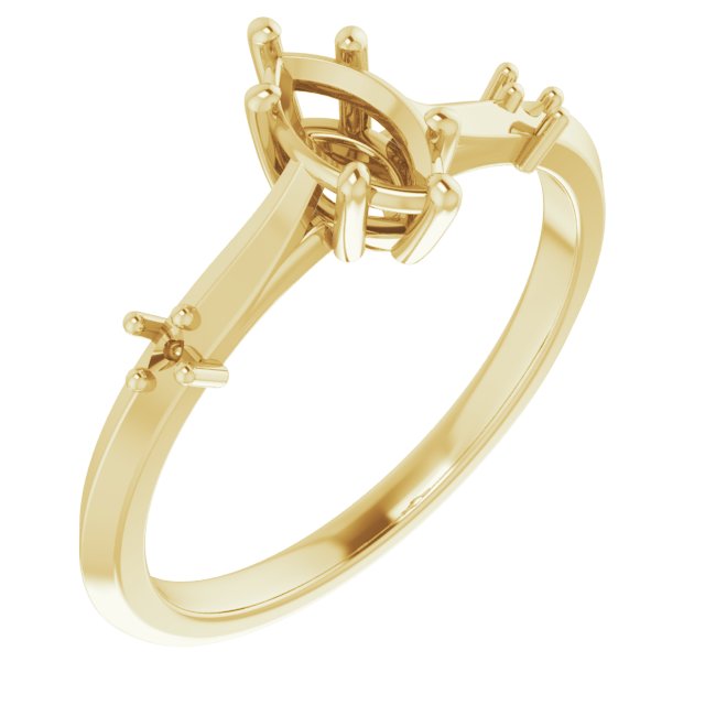 Accented Engagement Ring
