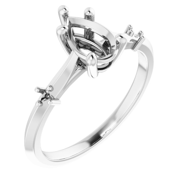 Accented Engagement Ring