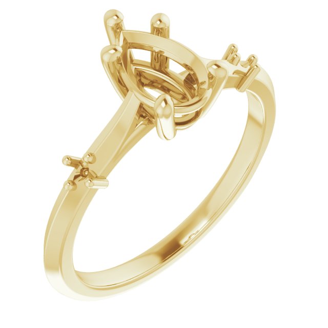 Accented Engagement Ring